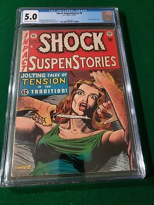 Shock Suspenstories #8 Ec Comics Cgc 5.0 Ow/w Pages 1953 Pre-code Horror • $595