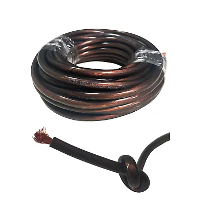 8 Gauge OFC Copper Black Stranded Primary Wire Cable Conductor Cord Power Ground • $14.99