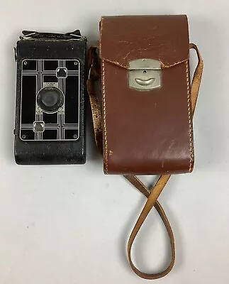 Vintage 1930’s Jiffy Kodak Six-20 Folding Camera With Case - Untested • $24.99