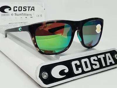 COSTA DEL MAR Shadow Tortoise/green Mirror CHEECA Polarized 580P Sunglasses NEW! • $99.99