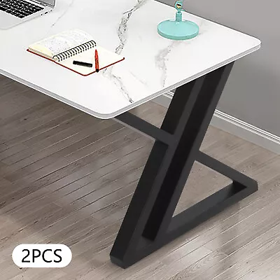 2* 16  Metal Table Legs Coffee Table Leg Desk Legs Furniture Foot Pad Adjustable • $57.95