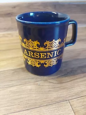 Vintage Poison Mug Arsenic Apothecary Cobalt Blue By Kilncraft (Hornsea Design) • £10.50