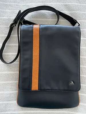 $69.99 • Buy Vaja (Waterfield Muzetto Style) Premium Leather Vertical Laptop Messenger Bag