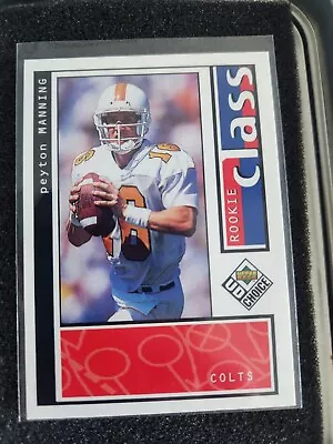 1998 Upper Deck Choice Peyton Manning Rookie Class RC #193 Colts Volunteers • $4