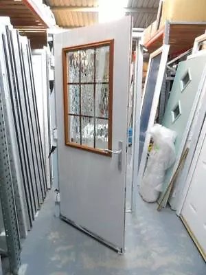 New White Composite Front Door Set UPVC Frame 2100 X 1005 • £355