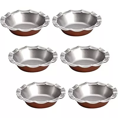 6 Pack 5  Mini Fluted Tart Pan Pie Pan Small Pie Tart Mold Nonstick Quiche Pa... • $23.52