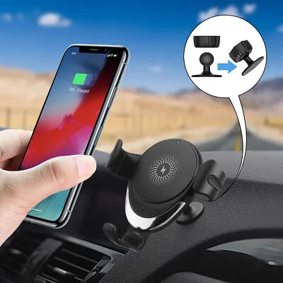 30W Wireless Car Charger Gravity Phone Holder For IPhone Samsung Android Phone • $16.96