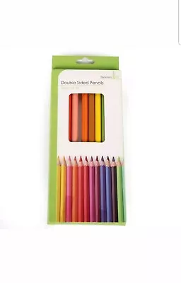 Party Bags Filler Pack Of 10 Double Sided Colouring Pencils – Colour Childrens • £2.80