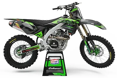 CustomMX Graphics Kit: Fits KAWASAKI KX KXF 85 125 250 450 500 Models 1994-2022 • £105