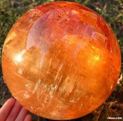 STUNNING Giant 7.4  Iceland Spar Sphere Crystal Ball • £5661.32