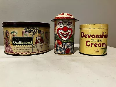 3 Eclectic Vintage Collector Tins Made In ENGLAND - One Cap Tins By Daher • $18