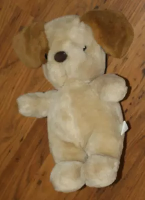 Vintage 1984 Plush Dog W/Brown Floppy Ears - 14  Plush • $11.99