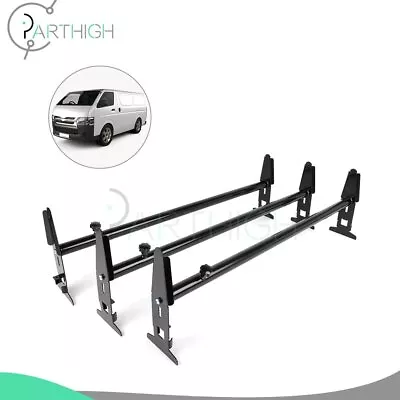 3 Bar Van Roof Ladder Rack Cargo Carrier Square 3 Rail For Chevy Dodge Ford GMC • $79.75