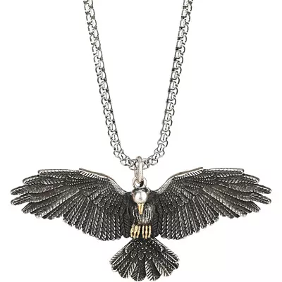  Eagle Necklace Mens Pendant For Retro Gifts European And American • £7.35