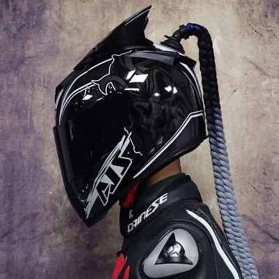 DOT Approved Men Women Full Face Motorcycle Helmet Four Seasons Motocross Helmet • $37.33