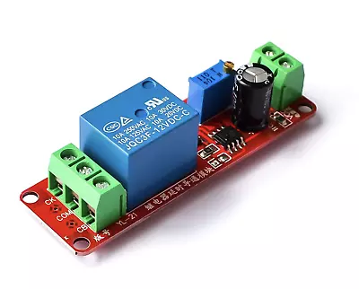  DC 12V Delay Relay Shield NE555 Timer Switch Module Adjustable 0 - 10 Second  • £6.60