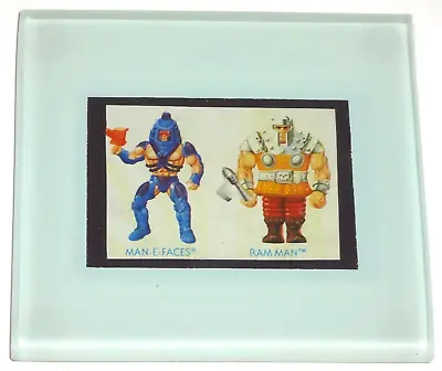 Motu 4  Glass Custom Coaster Masters Of The Universe Man-e-faces Ram-man Figures • $19.97