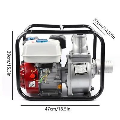 4Stroke 7.5 HP Gasoline Water Pump 3  Portable Gas Powered Semi Trash Water Pump • $162.45