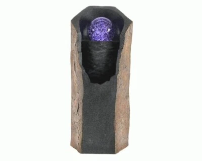 £165 • Buy Garden Water Feature Kaemingk Colour Water Ball Fountain 27x24x64cm Grey
