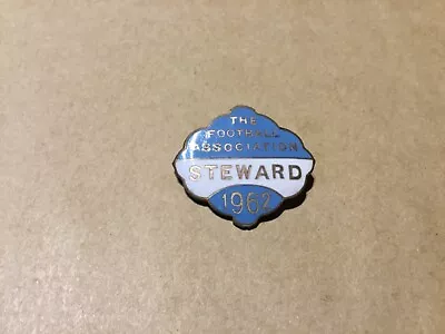 FA STEWARD PIN BADGE 1962 FA Cup Final Tottenham Spurs V Burnley 5/5/1962 • £75