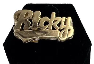 Vintage RICKY Brass Metal Ring • $9.99