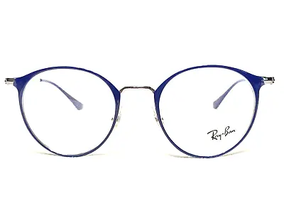 NEW Ray Ban RB6378 2906 Blue/Gunmetal Round Modern Eyeglasses Frames 49/21~145 • $109.99