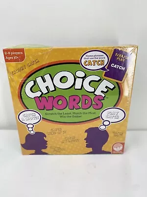Choice Words Game Mindware Family Night Brain Party Game 2014 Scratch & Match ** • $29.77