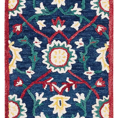 Safavieh Blossom Blm564N Handmade Navy / Red Rug Traditional Carpet Area Rug • $93.63