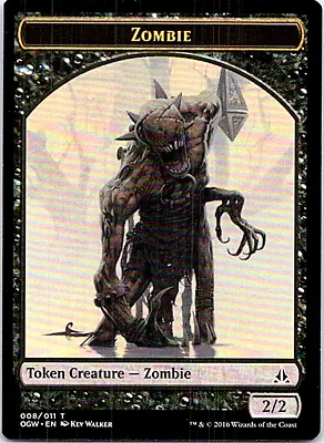 Zombie Token Magic The Gathering Oath Of The Gatewatch Light Play • $0.99