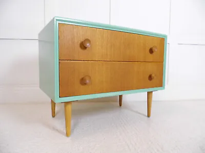 Vintage Retro Meredew Furniture Chest Of Drawers TV Stand Storage Painted 60s • £175