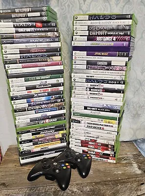 Xbox - Xbox 360 Used Games Lot - 74 Total - Halo Call Of Duty Assassins Creed • $270