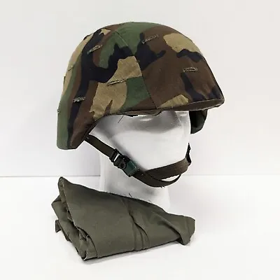 U.S. Military M-4 Combat Helmet Army Gentex Gibraltar Industries Cover Bandana • $89.99