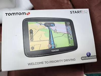 TomTom Car Sat Nav Start 52 Lite 5 Inch With EU Maps Integrated Reversible • £79