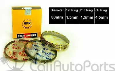 $115.80 • Buy Fits: 82-88 Toyota Supra Cressida 2.8l Dohc 12v 5mge Engine Npr Piston Rings Set