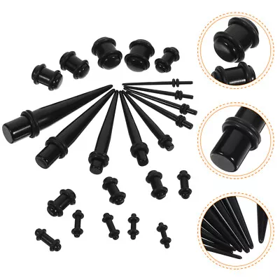  23 Pcs Acrylic Tunnel Plug Ear Expander Kit Fashion Jewelry To Stretch • £7.49