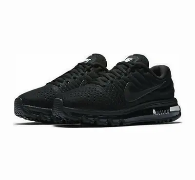 Nike Air Max 2017 Triple Black US 7-9W Womens Running Sneakers Shoes BRAND NEW ✅ • $150