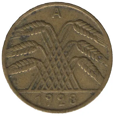 1928 A Germany 10 Reichspfennig Coin • £8.75