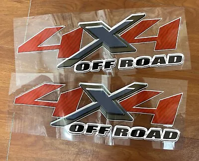 4x4 Red Carbon Fiber Off Road Truck Bed Decal Sticker For Ford F-150 F-250 F-350 • $14.99