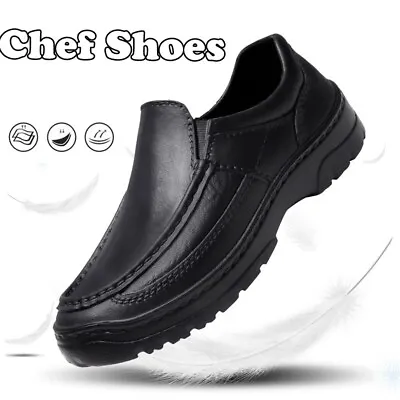 Men's Shoes Kitchen Chef Shoes Rubber  Comfortable Waterproof Non-slip Work Shoe • $21.87