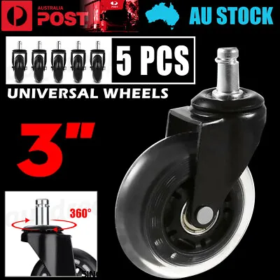 $20.88 • Buy 5pcs Rollerblade Office Desk Chair Wheels Replacement Rolling Caster Mute NEW
