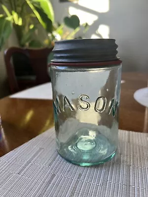 Vintage Ball Blue Mason Jar With Original Zinc Lid And Seal Original Ball Blue • $80