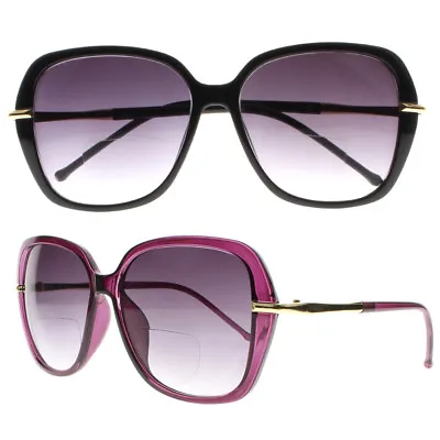 £8.39 • Buy Women Simple Square Oversize Sunglasses Bifocal Reading Glasses +1.00 ~ +4.00