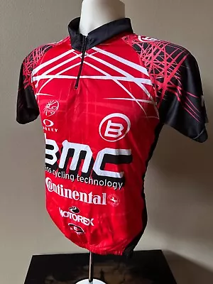 BMC Swiss Technology OAKLEY Continental Motorex 1/4 Zip Cycling Jersey (M) Red • $55.08