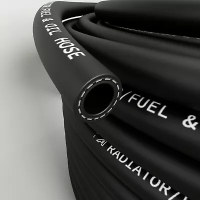 £8.59 • Buy Fuel Hose Rubber Reinforced - E10 Unleaded Petrol Diesel Oil 5mm 6mm 8mm 10mm Id
