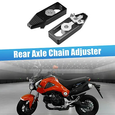 1 Pair Motorcycle Tensioner Axle Chain Adjusters Replace For Honda Grom 14-21 • $32.99