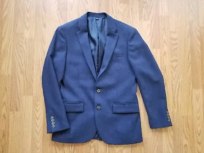 J. Crew Men’s Blue Tweed Wool Blend Thompson Blazer Suit Sport Coat Size 38 38S • $45