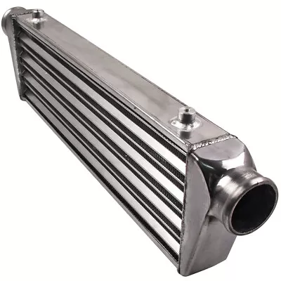 Universal Front Mount Aluminum Tube & Fin Intercooler 27 X7 X2.5  2.5  In/Outlet • $56