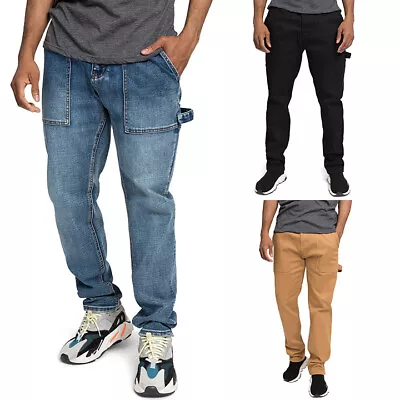 Victorious Men's Essential Carpenter Front Pockets Color Jeans DL1348 And DL1349 • $39.95