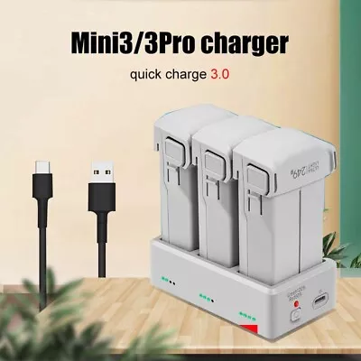 Charger Hub For DJI Mini3 Mini 3Pro 3-Way Battery Charger Automatic Detection  • $28.99