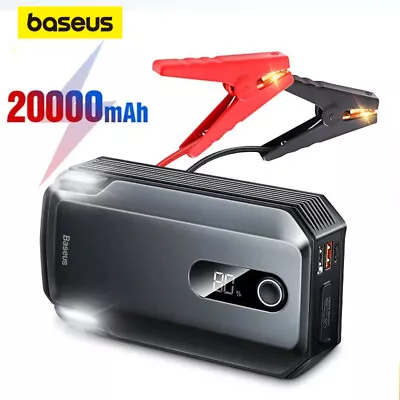 $129.99 • Buy Baseus 20000mAh Car Jump Starter Power Bank 2000A 12V Charger Emergency Booster